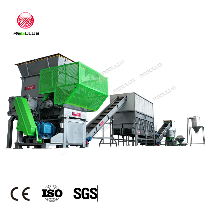 Plastic Film Shredding and Pelletiizng Recycling Line